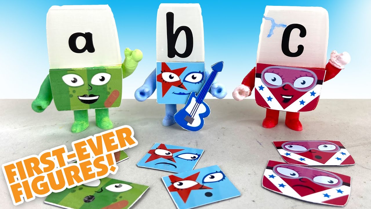 DIY Alphablocks Toys - Magnetic Poseable Figures ||  Keiths Toy Box
