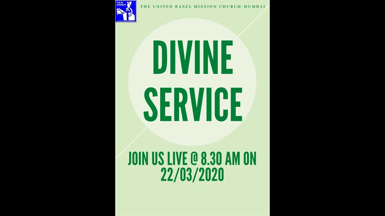 UBM Church English Service 22nd March 2020