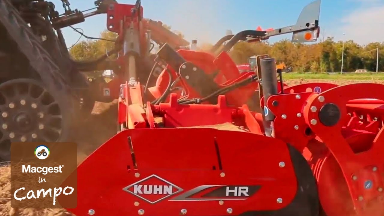IN CAMPO: erpice rotante KUHN HR 6040 R + NH T8 435 SmartTrax [HD]