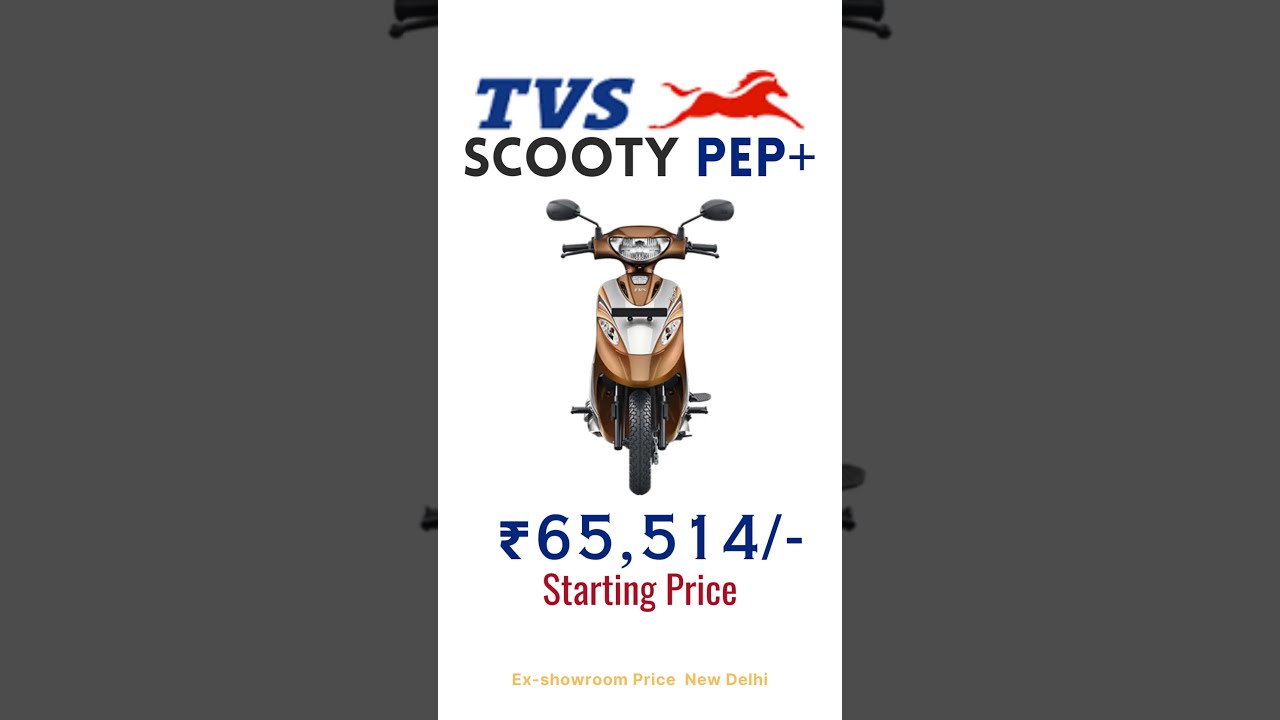 TVS Scooty Pep Plus | 90cc Women-Friendly Scooter | Price, Mileage, Features & Review