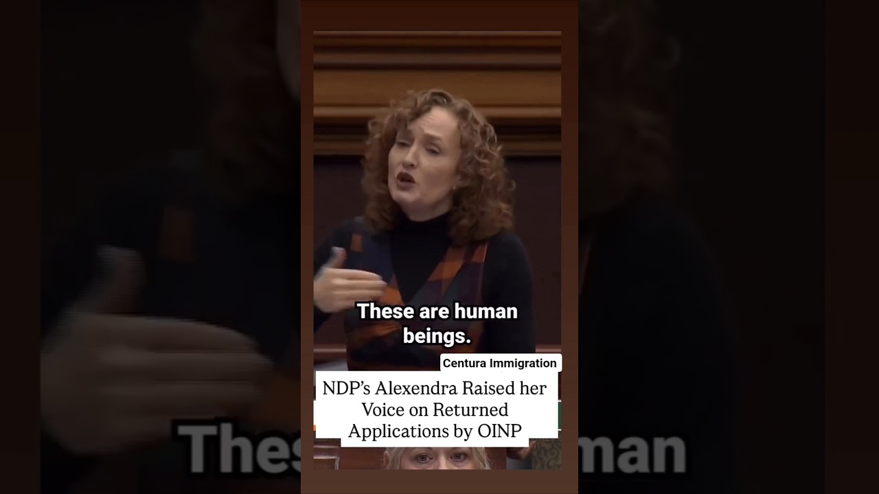 NDP's Leader Raised her Voice to returned applications by OINP #ONIP #Canada #canadaimmigration