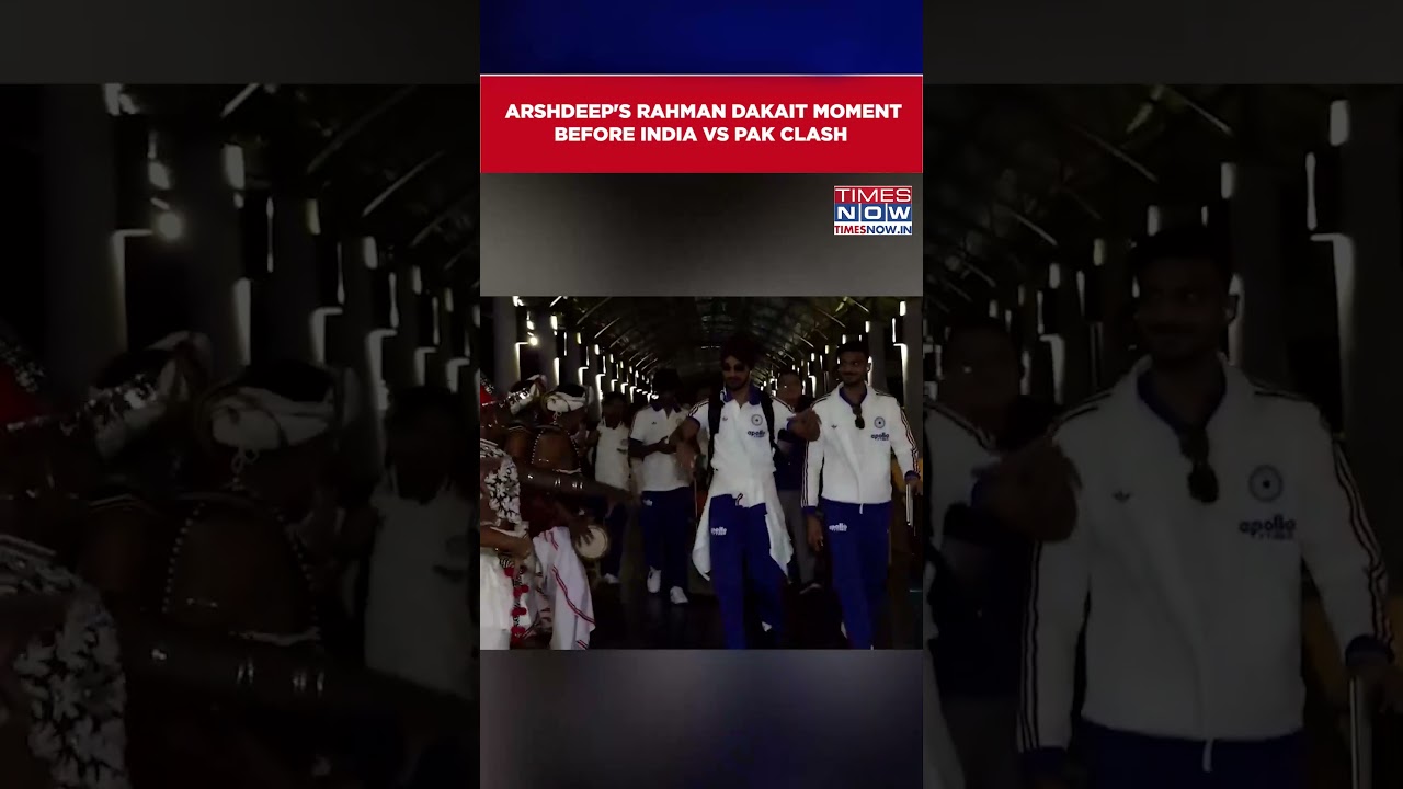 Arshdeep Singh Joins Sri Lankan Dancers On Team India&rsquo;s Arrival Before Pakistan T20 Clash #shorts