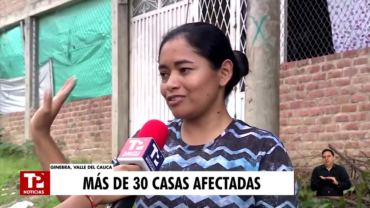Vendaval en Ginebra deja 33 familias afectadas por intensas lluvias