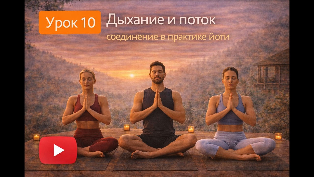 ОСНОВЫ ЙОГИ Урок 10 -  Дыхание и поток   соединение в практике йоги
