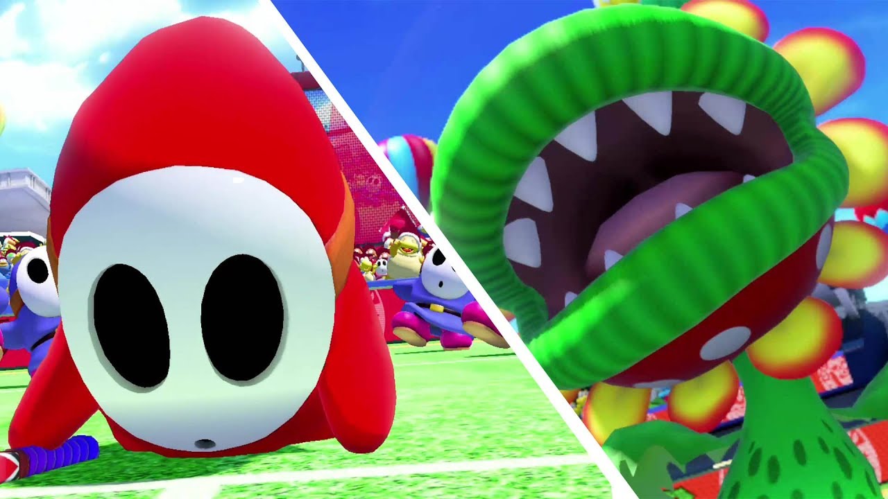 Mario Tennis Aces - Shy Guy & Petey Piranha Gameplay