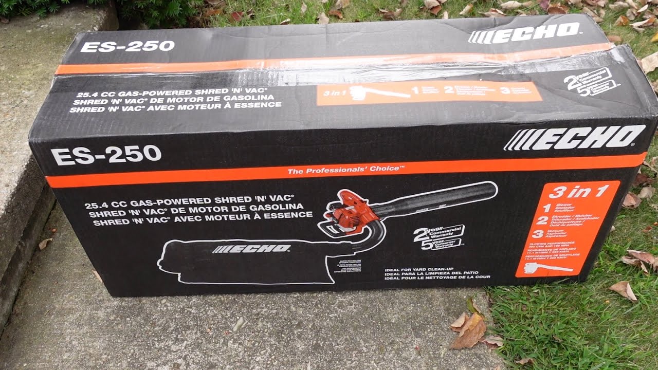 Быстрая настройка пылесоса Echo ES-250 Shred N #садоводствосбарчакиным #echo