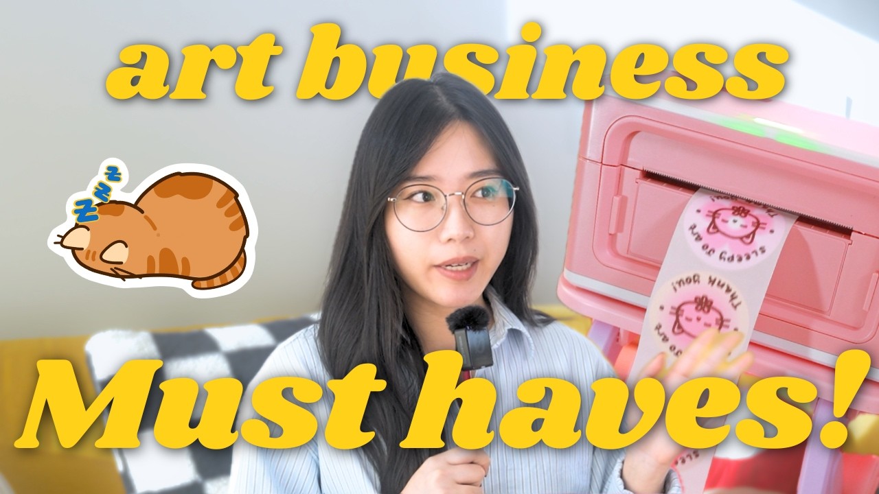 What you need to start an ART BUSINESS (giveaway)! Marketing tips, Etsy vs Shopify, helpful tips