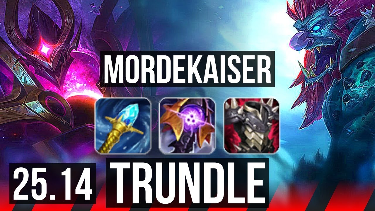 MORDEKAISER vs TRUNDLE (TOP) | EUW Diamond | 25.14