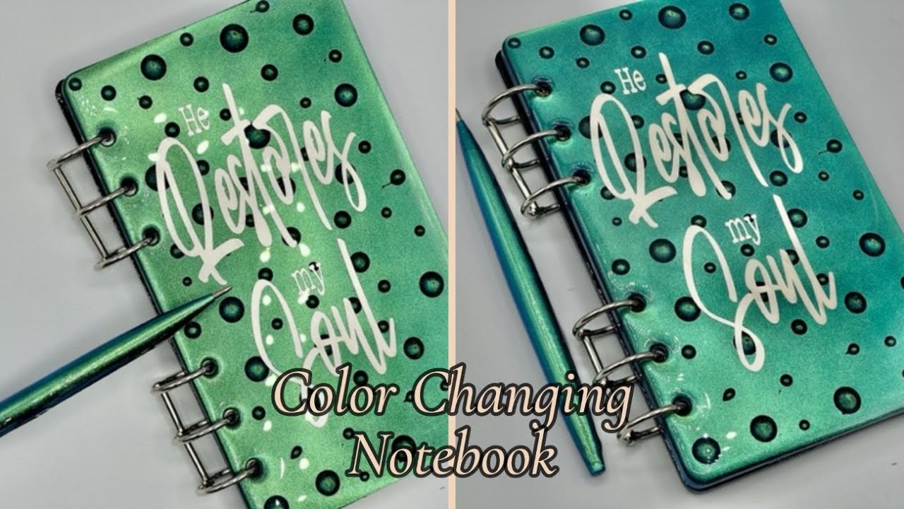 #31 Resin Rain Drop/Water Drop Notebook And Pen