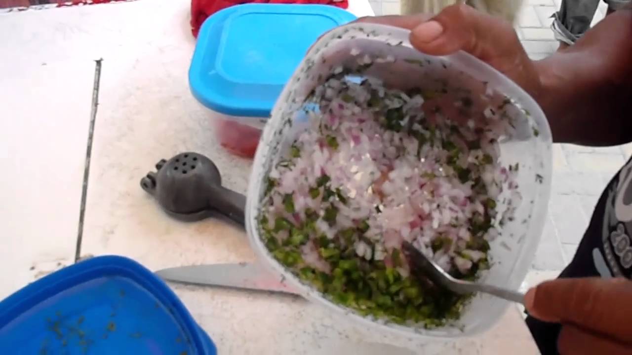Preparación de Ceviche, Montañita, ECU