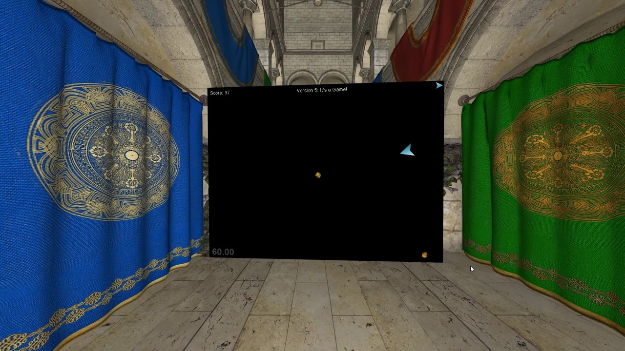 ModernGL + Pyglet Example Asteroid Game