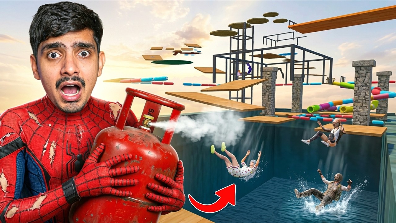 Ultimate Spider Man Defense Parkour Challenge | Hard Parkour Gameplay Kill Chor Gaming
