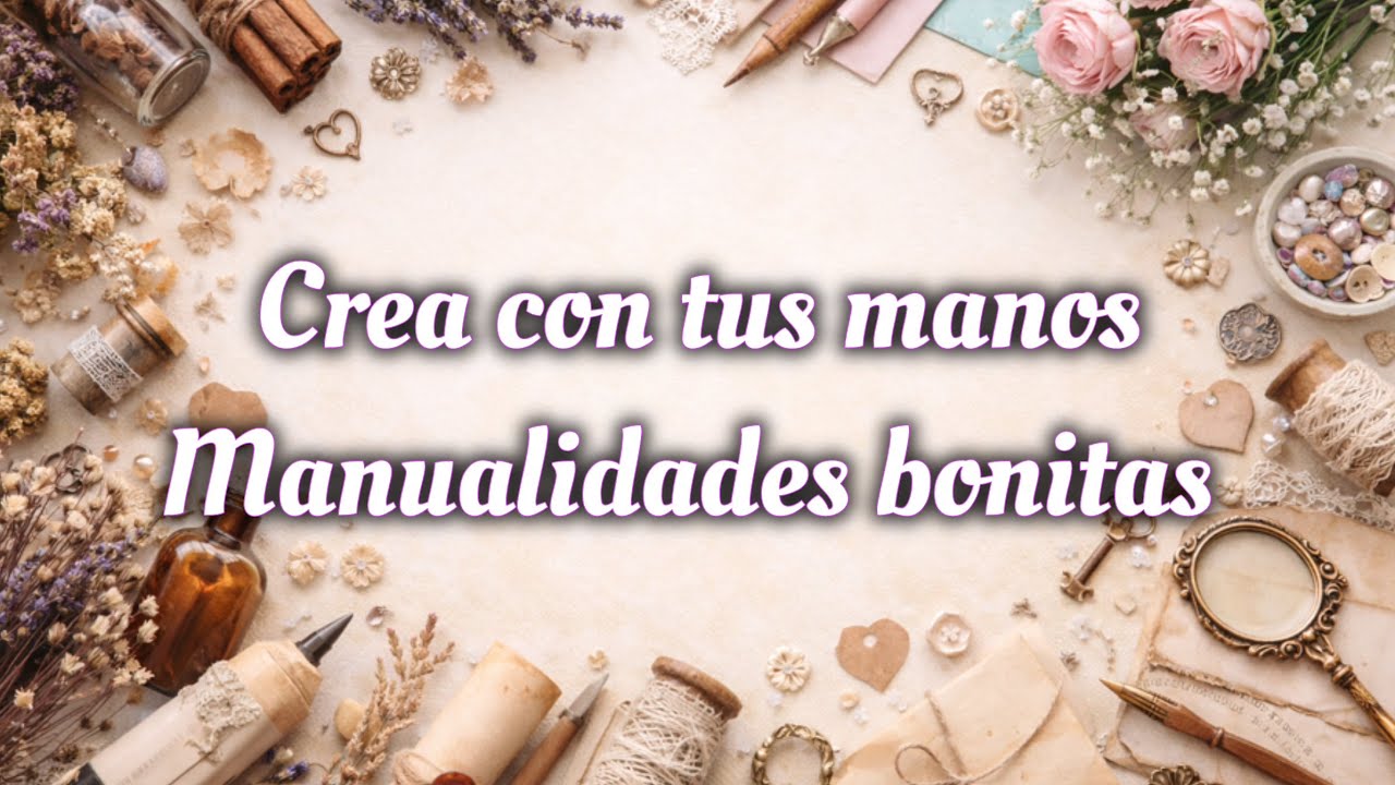 Crea con tus manos manualidades bonitas