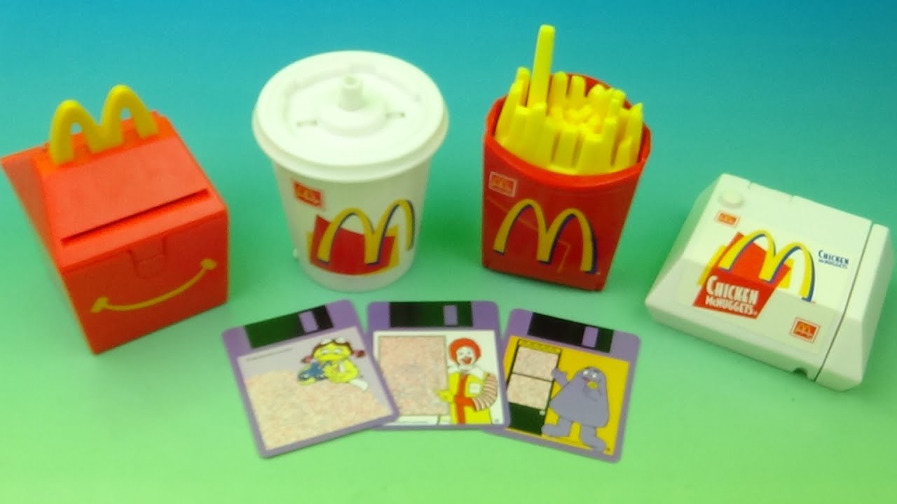 ОБЗОР - ВИДЕООБЗОР набора из 4 коллекционных предметов HAPPY MEAL от McDONALD'S 1999 года