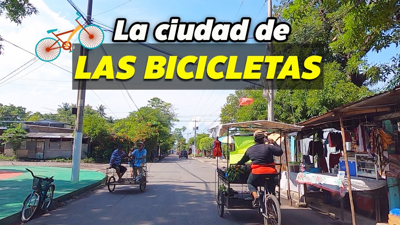 Esta es la CIUDAD de LAS BICICLETAS en EL SALVADOR ¡es ciudad costera!