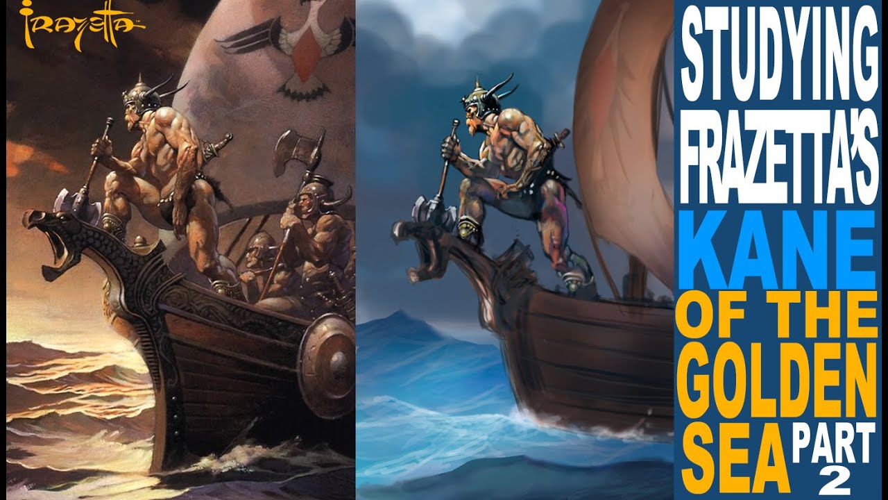 Studying Frazetta's Kane part 2