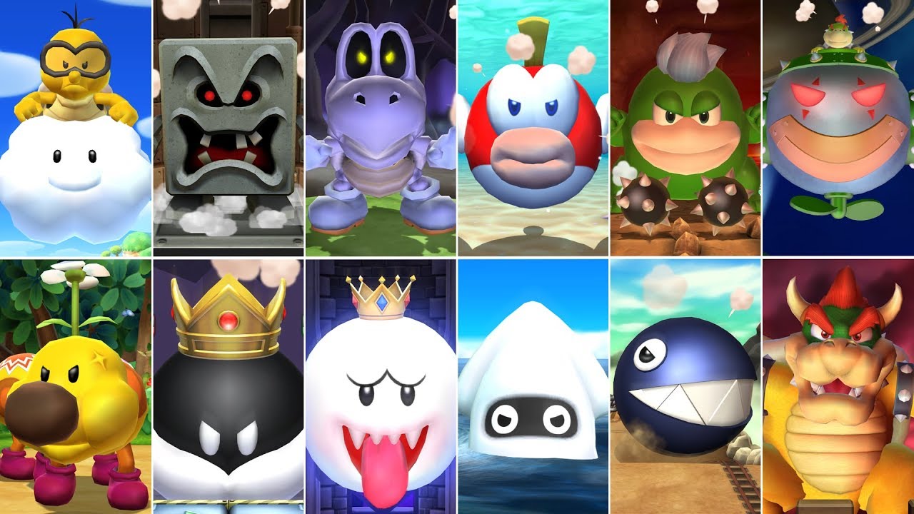 Mario Party 9 - All Boss Battle Minigames