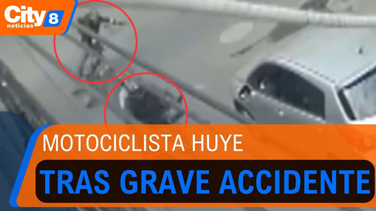 Buscan a motociclista que atropell&oacute; a ciclista y escap&oacute; en Bogot&aacute; | CityTv
