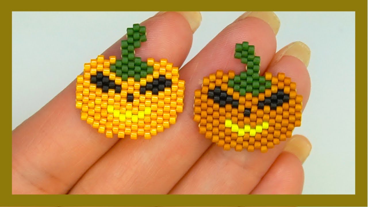 Calabaza halloween/ Peyote impar/miyuki delicas