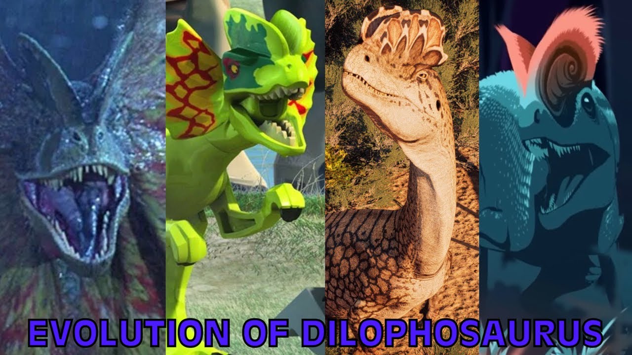 Evolution Of Dilophosaurus In Movies, TV Shows, Documentaries, Games, & Paleo Media