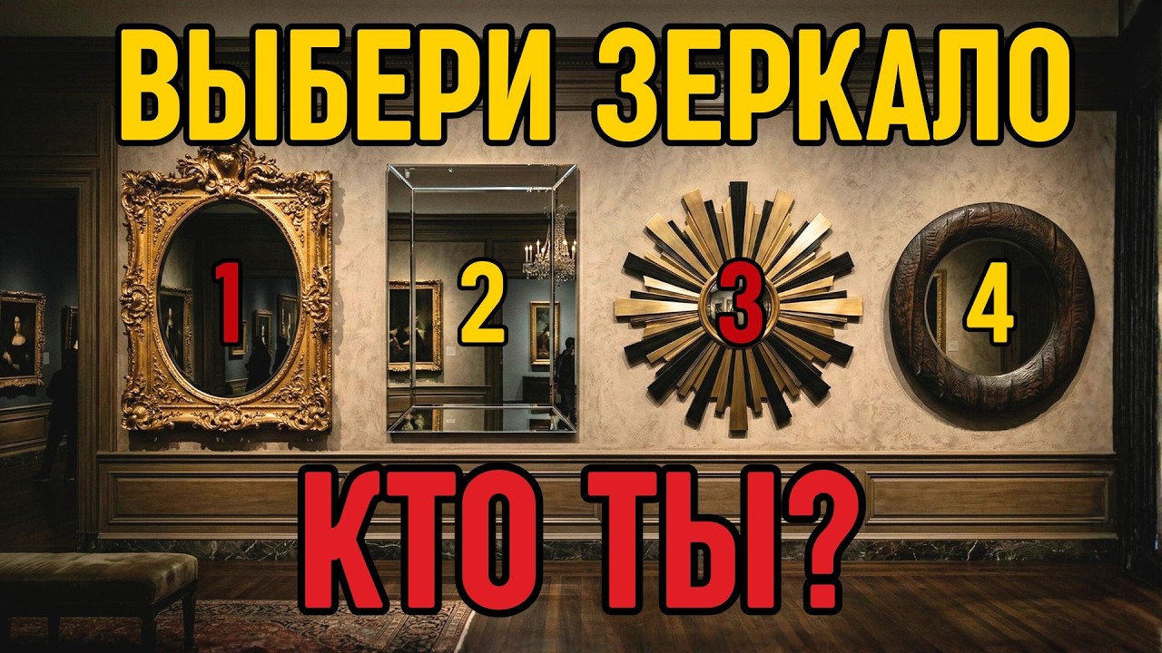 Выберите ЗЕРКАЛО и узнайте свою СКРЫТУЮ СУТЬ: Глубокий Психологический ТЕСТ