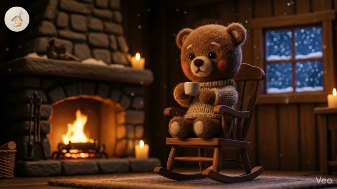Cozy Winter Cabin ☕ Relaxing Guitar Music for Deep Sleep & Relaxation