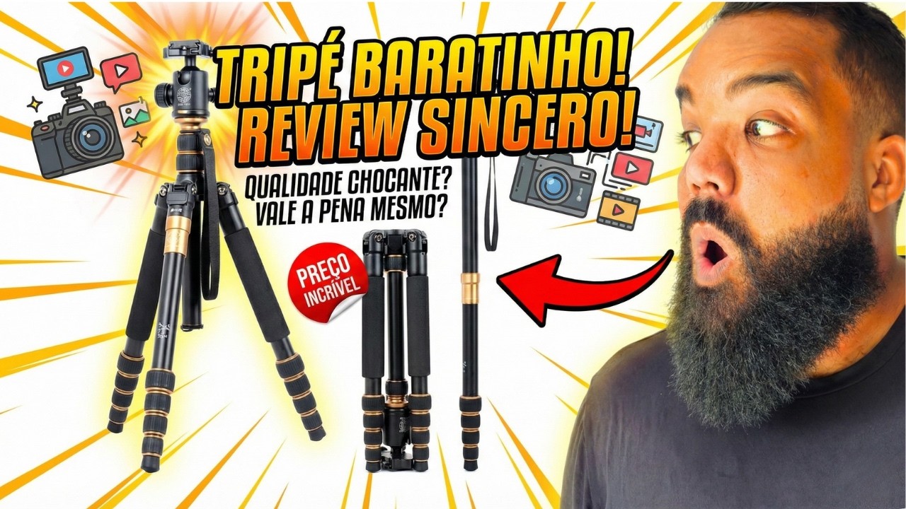 Tripé Baratinho_ Genial ou Lixo_ Testei o Modelo de $20 que Viralizou!