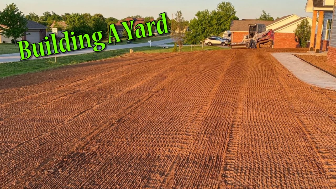 Finish Grading A New Construction Yard