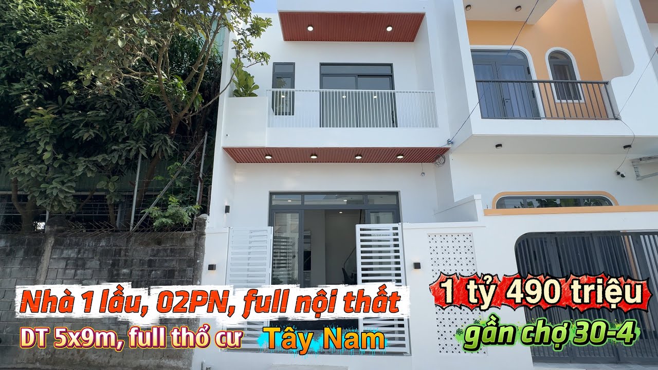 Nhà 1 lầu, 02PN, tặng full nội thất, trung tâm TP Rạch Giá, gần chợ 30-4