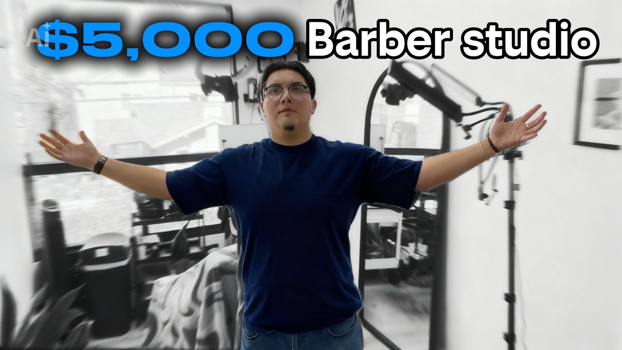 My $5,000 Barber Studio Tour 💈 | Private Barber Studio Setup