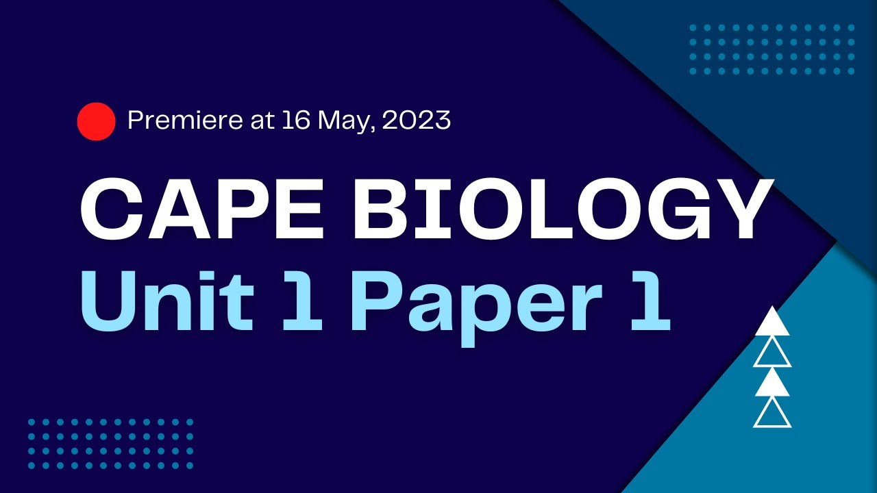 Biology Unit 1 Paper 1 2016