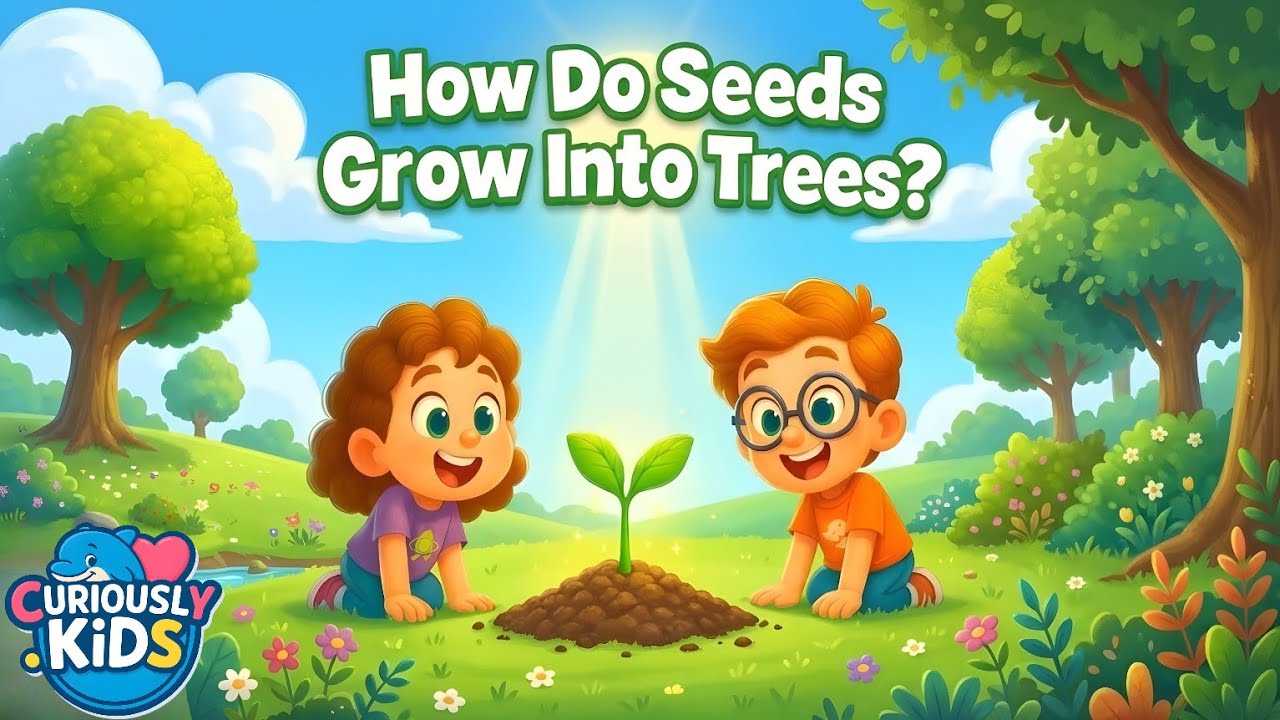 How Do Seeds Grow Into Trees? 🌱🌳 | Fun Plant Science for Kids | Curiously Kids