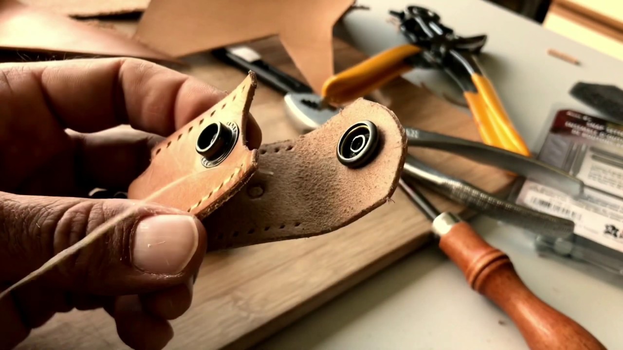 Leather Keychain Tutorial (Quarter Keeper) w/ Pattern