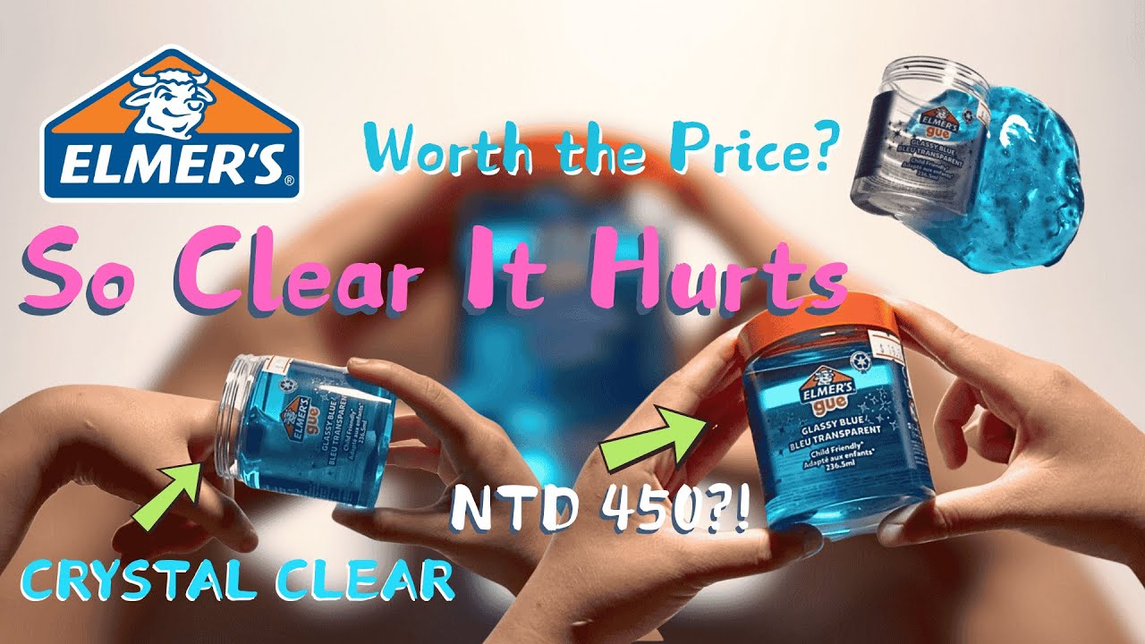 Unbox Elmer’s Clear Slime🧊｜Most Expensive Slime I’ve Bought!｜開箱牛頭家透泰｜我買過最貴的一盒💸｜@ElmersBrands
