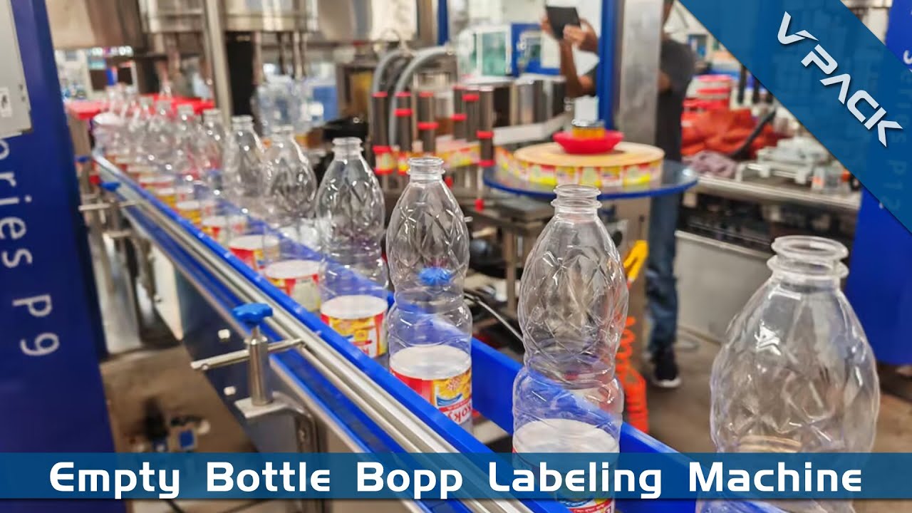 Automatic BOPP Labeler(Labeling Machine) for Empty Bottle  #labeling #bopp #label #bottle