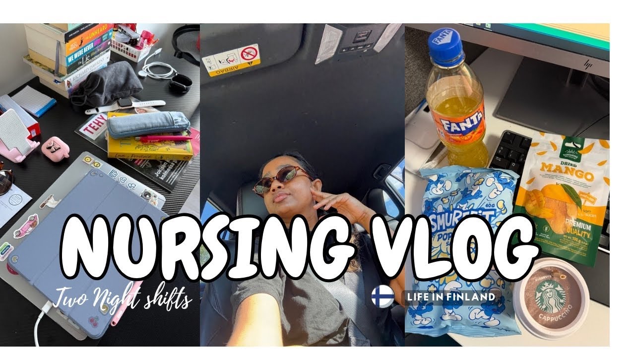 Life in Finland as Registered Nurse 🇫🇮👩🏻‍⚕️ | Internal Medicine | Night Shifts | GRWM | Cooking 🥗