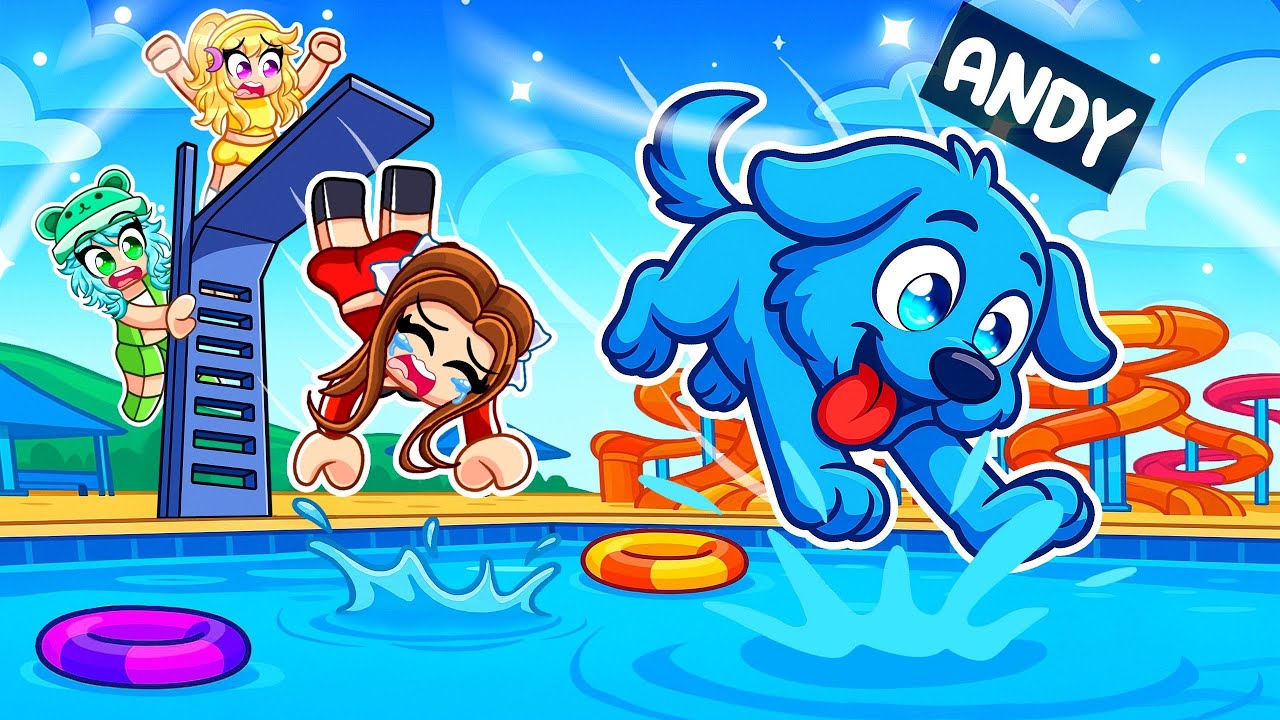 I Became A DOG In DIVE IN POOL! (Roblox)