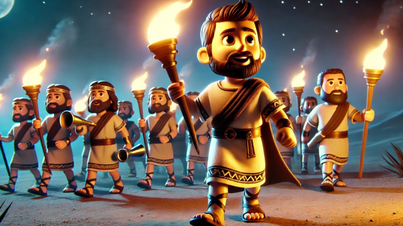 Kids Song: Gideon and His 300 Men | Fun 3D Bible Story for Children