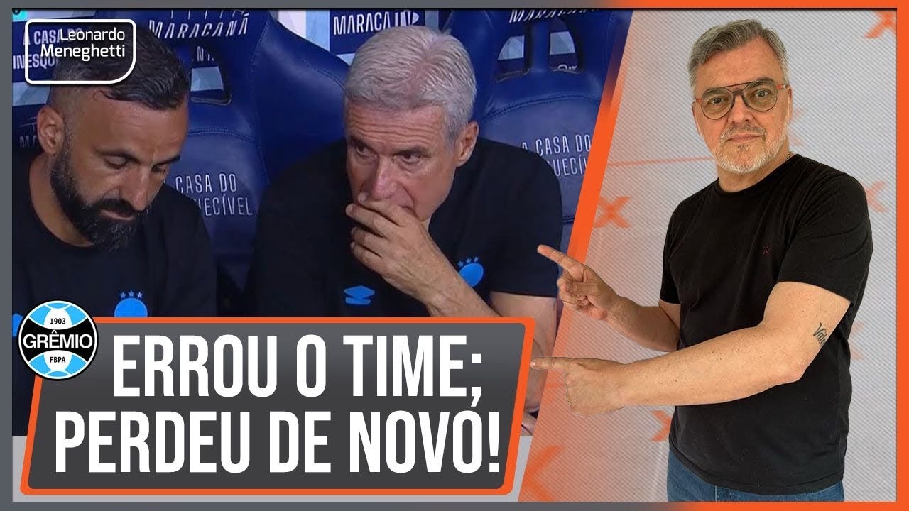 Mudou não mudando: Luís Castro erra de novo e Grêmio para o Flu: 2 x 1
