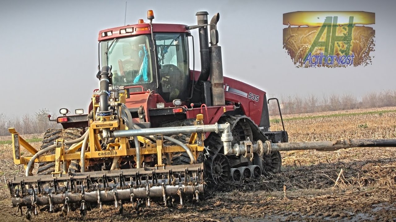 SLURRY INJECTING w/ umbilical System with Case IH Quadtrac 535