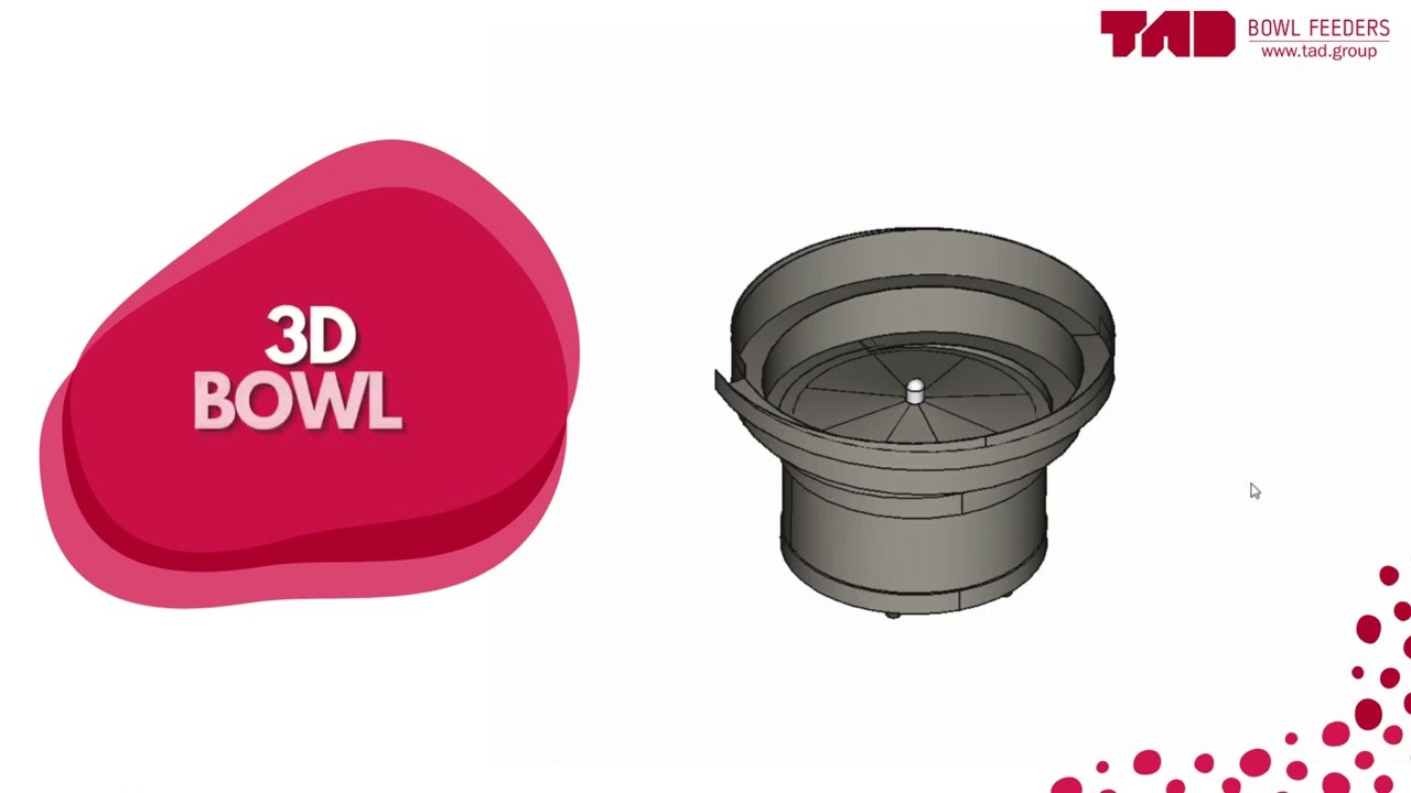 3D Design Showcase: Vibratory Bowl Feeder for Part Positioning