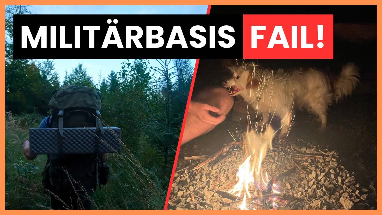 MILITÄRBASIS FAIL & ÜBERNACHTUNG IN SCHUTZHÜTTE #outdoor #abenteuer #natur