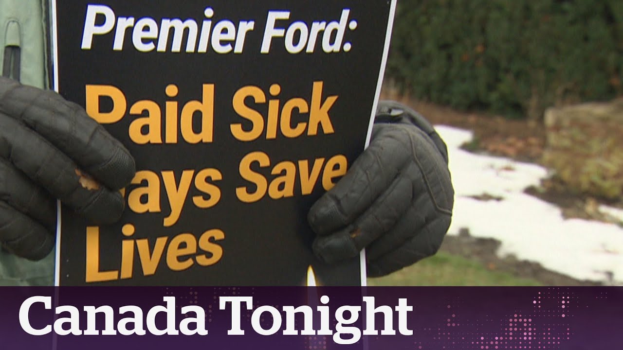 Front-line workers call for paid sick days