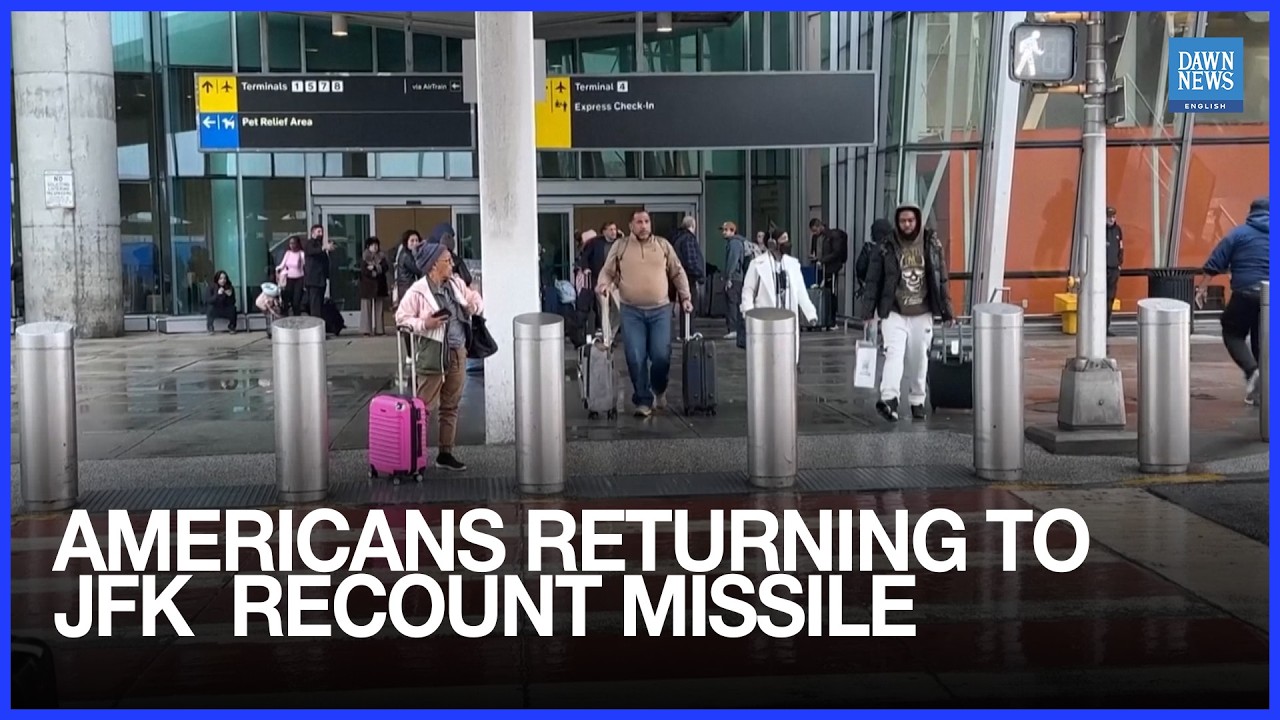 Americans Returning To JFK In New York Recount Missile Alerts And Flight Chaos In Dubai