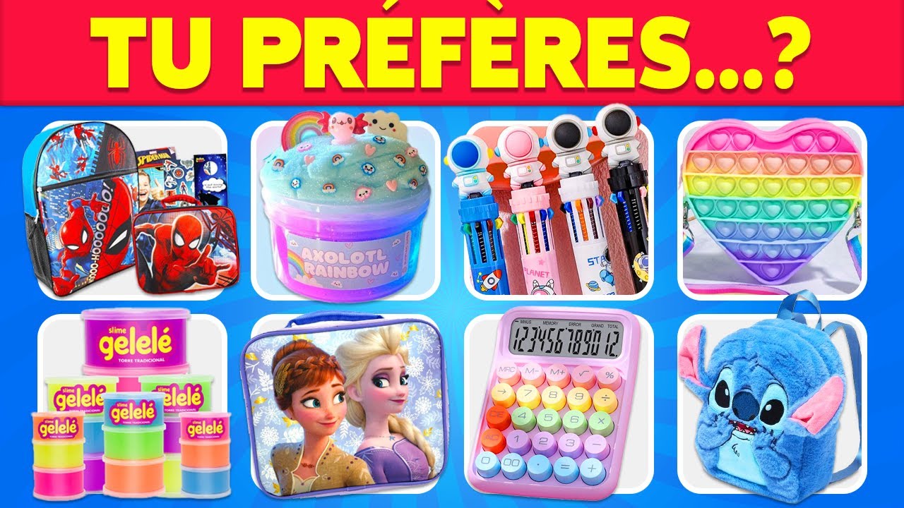 🎒 TU PR&Eacute;F&Egrave;RES...? Choisis ton MAT&Eacute;RIEL SCOLAIRE 📚✏️