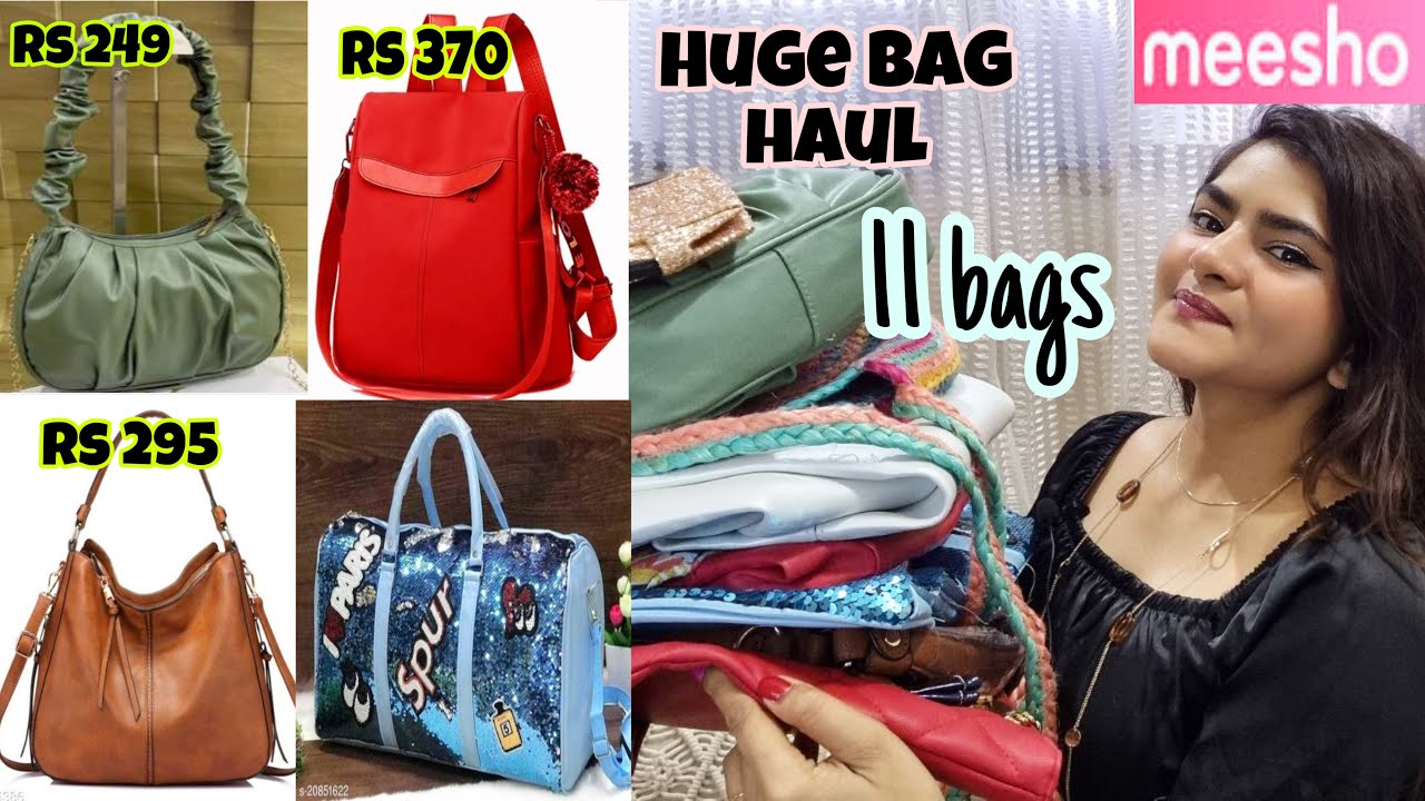 Meesho Bag Haul starting Rs 249 | Online Handbags, Slings, Waterproof bag, Hobo, Tote | Meesho haul