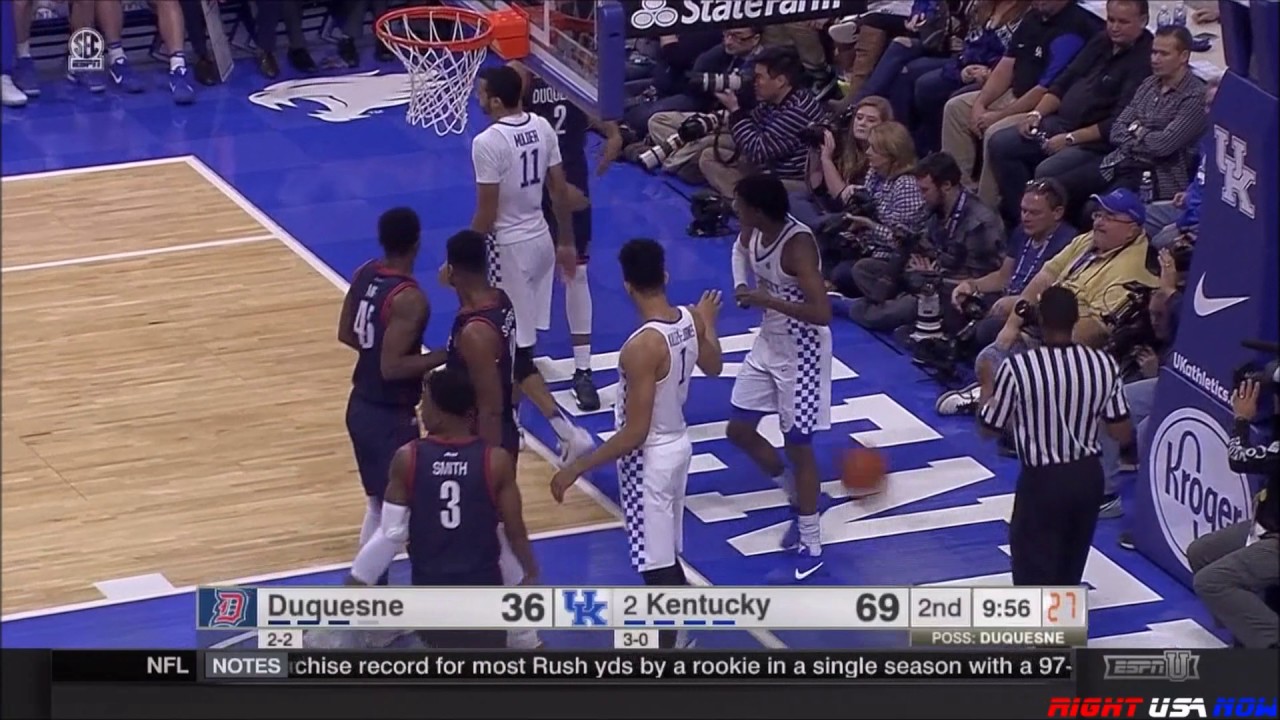 De'Aaron Fox Back-To-Back Steals vs Duquesne