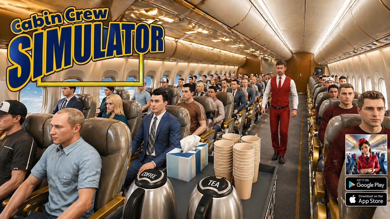 Cabin Crew Simulator (первый релиз) Геймплей Android и iOS