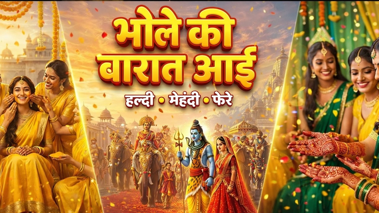 भोले की बारात आई | शिव–पार्वती विवाह गीत | Shivratri Special Song #harharmahadev #bholenthbhajn