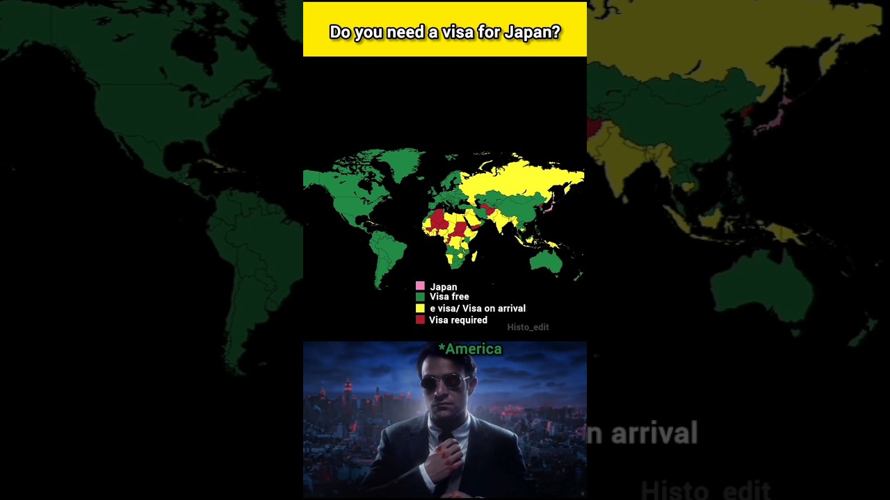 Do you need a visa for Japan? #mapping #geography #map #japan